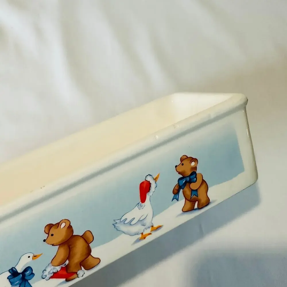 Vintage 1988 House Of Lloyd Christmas Quacker Dish Cracker Tray (NO BOX)